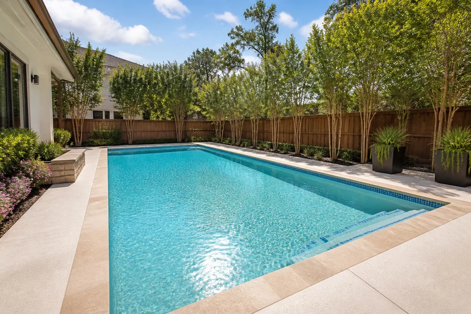 Modern pool renovation and resurfacing completed by BlueCurrent Pools & Spas