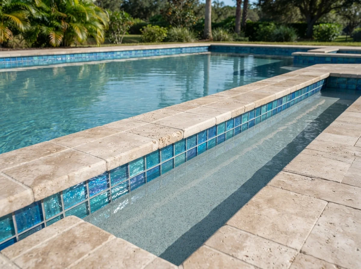 Tile and Coping Replacement by BlueCurrent Pools & Spas