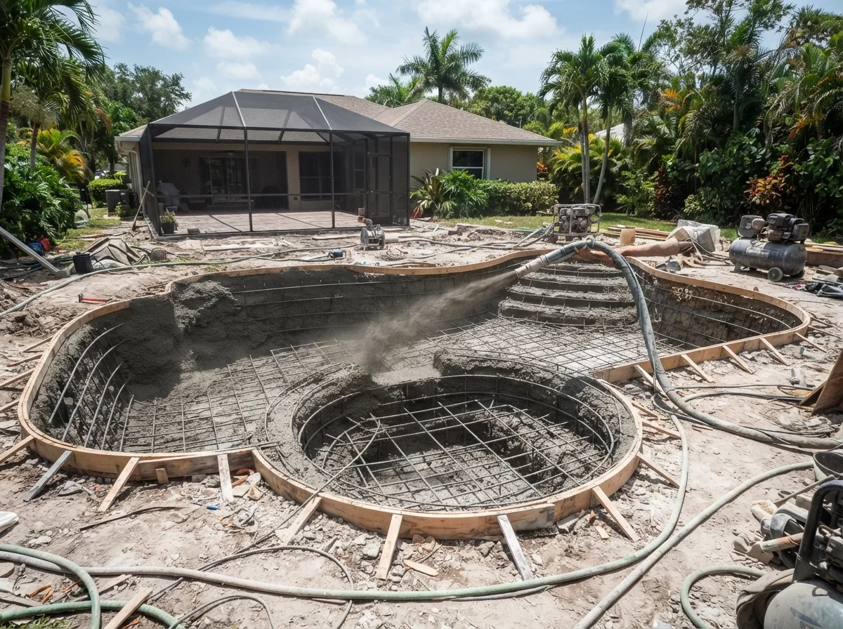 New Pool Construction by BlueCurrent Pools & Spas